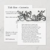 Sonnet # 18 van William Shakespeare Kaart (Voorkant / Achterkant)