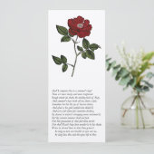 Sonnet # 18 van William Shakespeare Kaart (Staand voorkant)