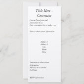 Sonnet # 18 van William Shakespeare Kaart (Achterkant)