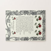 Sonnet # 18 van William Shakespeare Legpuzzel (Horizontaal)