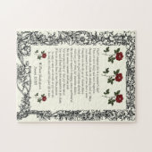 Sonnet # 18 van William Shakespeare Legpuzzel (Horizontaal)