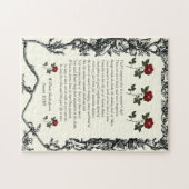 Sonnet # 18 van William Shakespeare Legpuzzel (Horizontaal)