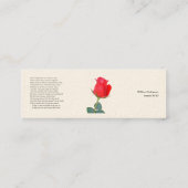 Sonnet # 18 van William Shakespeare Mini Visitekaartje (Achterkant)