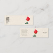 Sonnet # 18 van William Shakespeare Mini Visitekaartje (Voorkant / Achterkant)