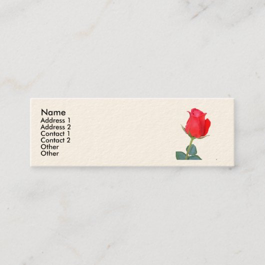 Sonnet # 18 van William Shakespeare Mini Visitekaartje (Voorkant)