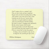 Sonnet # 18 van William Shakespeare Muismat (Met muis)