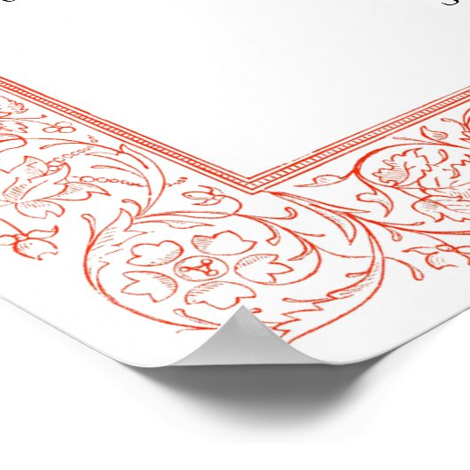 Sonnet # 18 van William Shakespeare Poster (Hoek)