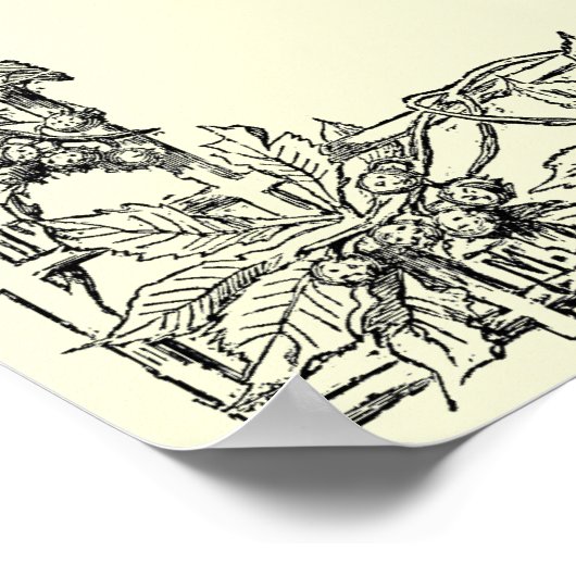 Sonnet # 18 van William Shakespeare Poster (Hoek)