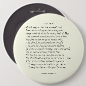 Sonnet # 18 van William Shakespeare Ronde Button 6,0 Cm (Voorkant /achterkant)
