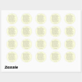 Sonnet # 18 van William Shakespeare Ronde Sticker (Vel)