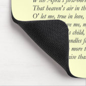 Sonnet # 21 van William Shakespeare Muismat (Hoek)