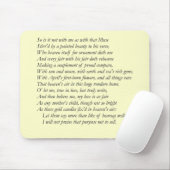 Sonnet # 21 van William Shakespeare Muismat (Met muis)