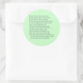 Sonnet # 27 van William Shakespeare Ronde Sticker (Tas)