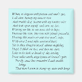 Sonnet # 29 van William Shakespeare Magneet (Voorkant)