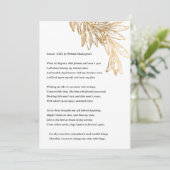 Sonnet 29 van William Shakespeare Note Card Bedankkaart (Staand voorkant)