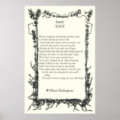 Sonnet # 29 van William Shakespeare Poster (Voorkant)