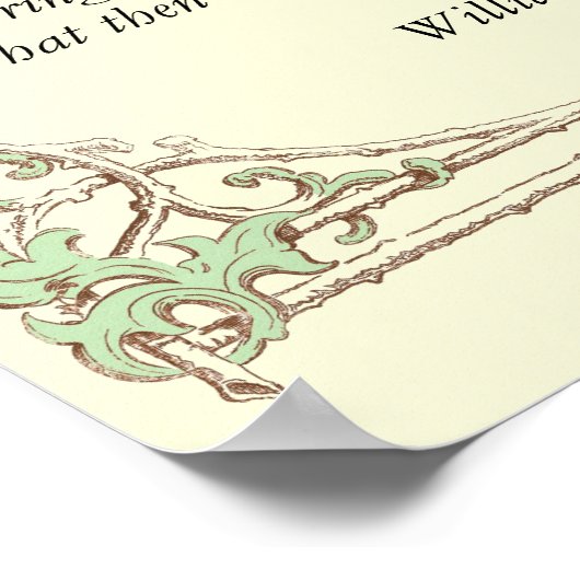 Sonnet # 29 van William Shakespeare Poster (Hoek)