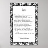 Sonnet # 29 van William Shakespeare Poster (Voorkant)