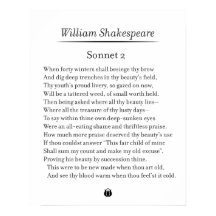 Sonnet 2 van William Shakespeare
