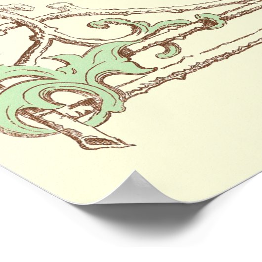 Sonnet # 30 van William Shakespeare Poster (Hoek)