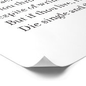 Sonnet 3 van William Shakespeare Poster (Hoek)