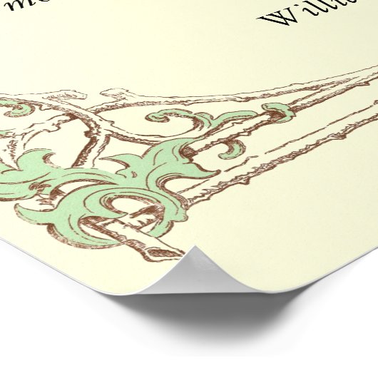 Sonnet # 40 van William Shakespeare Poster (Hoek)