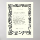 Sonnet # 43 van William Shakespeare Poster (Voorkant)