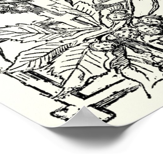 Sonnet # 43 van William Shakespeare Poster (Hoek)