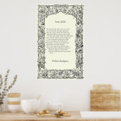 Sonnet # 43 van William Shakespeare Poster (Keuken)