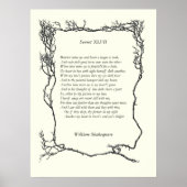 Sonnet # 47 van William Shakespeare Poster (Voorkant)