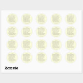 Sonnet # 47 van William Shakespeare Ronde Sticker (Vel)