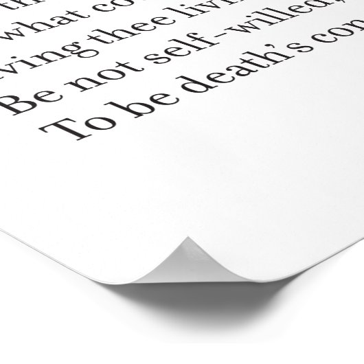 Sonnet 6 door William Shakespeare Poster (Hoek)