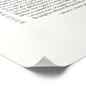 Sonnet-handtekeningen: Alle sonnets Poster (Hoek)