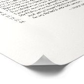 Sonnet Handtekeningen: Sonnet 130 Poster (Hoek)