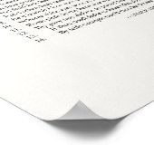 Sonnet Handtekeningen: Sonnet 142 Poster (Hoek)