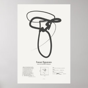 Sonnet Handtekeningen: Sonnet 142 Poster