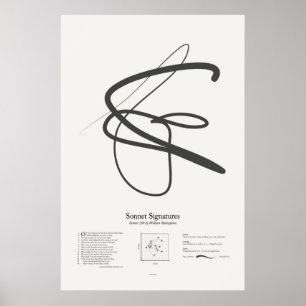 Sonnet Handtekeningen: Sonnet 150 Poster