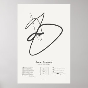 Sonnet Handtekeningen: Sonnet 1 Poster
