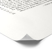 Sonnet Handtekeningen: Sonnet 20 Poster (Hoek)
