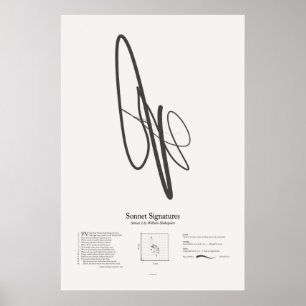 Sonnet Handtekeningen: Sonnet 2 Poster