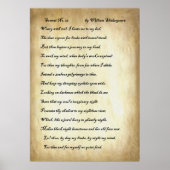 Sonnet No. 27 van William Shakespeare Poster (Voorkant)