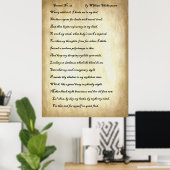 Sonnet No. 27 van William Shakespeare Poster (Thuiskantoor)