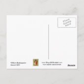 Sonnet Number 116 van William Shakespeare Briefkaa Briefkaart (Achterkant)