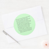 Sonnet Number 138 van William Shakespeare Ronde Sticker (Envelop)