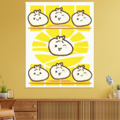 sonnige dim sum knödel  canvas afdruk (Insitu (Woonkamer))