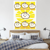 sonnige dim sum knödel  canvas afdruk (Insitu (Slaapkamer))
