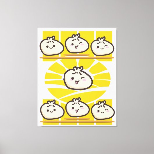 sonnige dim sum knödel  canvas afdruk (Voorkant)