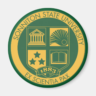 Sonniton State University Seal - Kleur Magneet