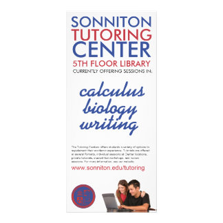 Sonniton Tutoring Center-rackkaart Reclamekaart