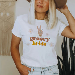 SONNY Groovy Bride Retro 70's Hippie Bachelorette T-shirt